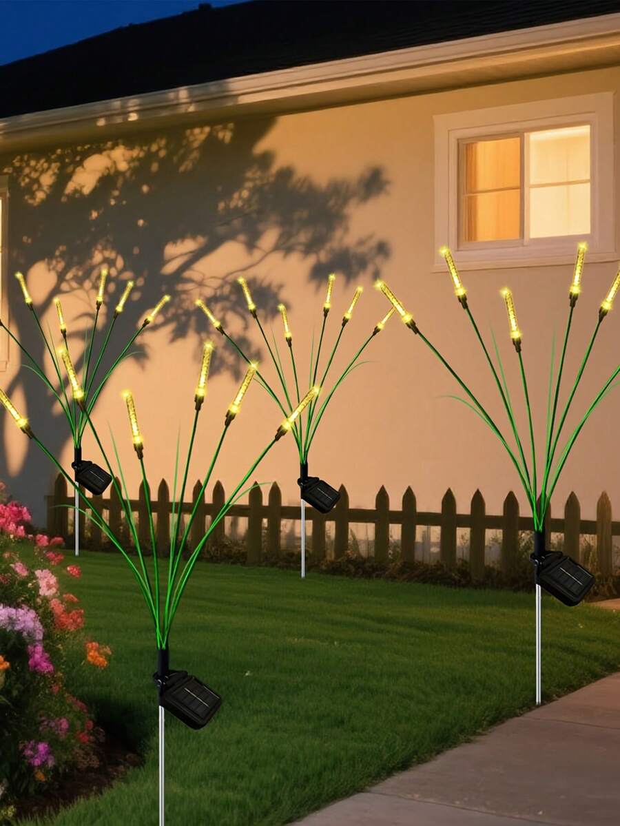 2/4个太阳能草坪灯，太阳能花园灯。户外太阳能泡泡形灯泡灯，带地插，发出暖白光。配有木质地插，适用于池塘、露台、庭院、小径、派对装饰。这款独特的设计以梦幻般的泡泡形灯泡为特色。 - 暖光 - 查看 1