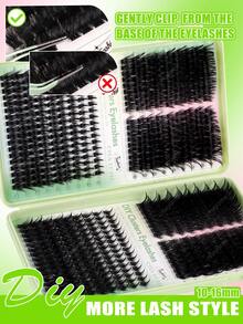 CMAYOME DIY 608/544 单根假睫毛胶水套装，可延长至 10-16 毫米，采用 0.07 毫米超轻单根人造睫毛混合制成。让您轻松打造 3D 自然眼妆。 - 青檸色 - 查看 10