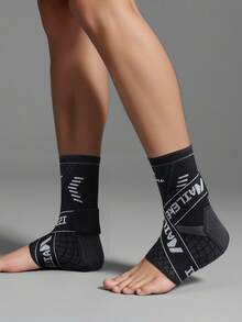 Unisex Sports Ankle Support Compression Sleeve - Multicolor - View 7