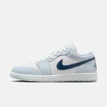Men's Air Jordan 1 Low Basketball Shoes, Style: 553558-400 - White - View 1