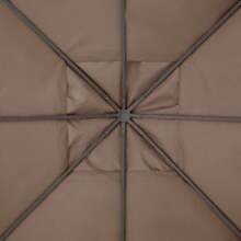 Replacement Roof For 2.93 X 2.93 M Gazebo, Coffee Colour Polyester Tarpaulin/Sunshade, Ideal For Garden And Terrace. - Camel - View 8