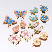 1个彩色不锈钢滴油多形状吊坠,DIY珠宝制作,手工串珠材料,工艺配件 - diy - 查看 7