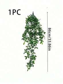 1/2 件人造植物，悬挂盆栽，壁挂架装饰，适用于室内、室外、客厅、家居装饰、房间装饰、花园装饰、墙壁装饰 - 綠色 - 查看 13