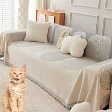 YOKNETIG Funda de Sofá Chenille de Doble CaraFunda Reversible Chenille Mejorada Washable Anti-Slip Multifuncional Sofa Cover para Mascotas All Seasons Gris 180X260cm/70.8X102. 4in - gris - Ver 1