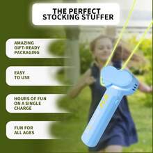 SKYQITIAN Luminous Rope Launcher, A Handheld Electric Toy For Cats And Dogs, A Parent-Child Game, And A Stress-Relieving Rope Pusher. - màu xanh lá - Xem 7
