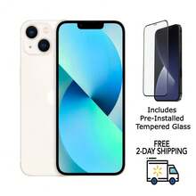 Refurbished Apple IPhone 13 Mini A2481 (Fully Unlocked) 128GB Starlight (Grade A+) W/ Pre-Installed Tempered Glass - Kính cường lực Starlight-Grade A+ được lắp sẵn. - Xem 1