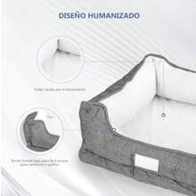 RED Cama para Perro Mediano Suave y elástico Cama ortopedica para Perros Antideizante y Lavable Sofá para Mascotas 21.6"*17.7"*10.2" - Medio - Ver 4