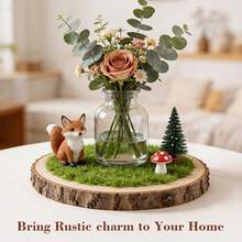 EZIFY 5/10 Pack Large Wood Slices (9-10 Inches) - Unfinished Paulownia Wood, White Natural Decor For Weddings, Baby Showers & Events - 5 miếng (9-10 inch) - Xem 5