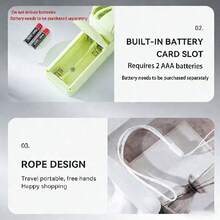 Mini Handheld Electric Fan With Lanyard, Lightweight & Cute, Battery Not Included, Suitable For Office, Outdoor, Travel, Camping, Beach And Holiday, Essential For Spring & Summer, Bridesmaid Gift And Bedroom Decor, Unisex - Multicolor - View 6