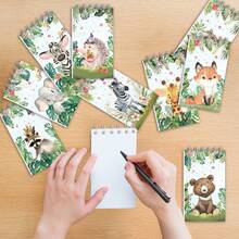 12pcs Animal Spiral Notebooks, Student Notebooks, Vocabulary Notebooks, Sketchbooks, Memo Pads, School Supplies, Student Prizes, Party Notebooks, Back To School Stationery, Christmas Memo Pads - Multicolor - View 6