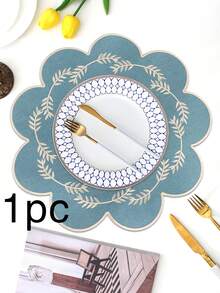 Bộ 1/2/4 tấm lót bàn bằng vải thêu, thích hợp trang trí bàn tiệc cưới, kiểu dáng tối giản thanh lịch phong cách Châu Âu, họa tiết sao và trăng. - Nhiều màu - Xem 44