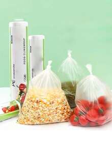 200个/包 加厚易撕式食品保鲜袋，耐冷冻耐高温，经济实惠的家用密封袋 - 無色 - 查看 1