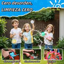 Globos de Agua Reusables Juego para Alberca Niños Diversión de Verano al Aire Libre Juguetes de Agua Pack de 6 - 1 - Ver 5
