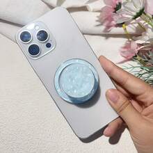 可调节闪亮钻石1件装彩色贝壳图案Magsafe磁性手机支架情人节礼物 - 彩色 - 查看 12