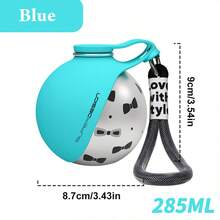 1pc Stainless Steel Foldable Pet Travel Water Bottle, Portable Small Dog Drinking Bowl, Multifunctional For Outdoor Walking - Multicolor - View 15