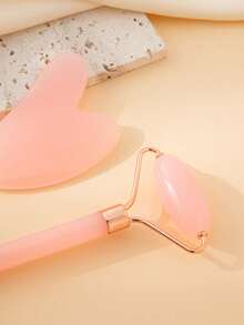 1pc/Set Heart-Shaped Dual Head Roller Massage Set For Eyes And Face, Facial Massage Tool - Multicolor - View 5