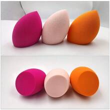 8 Pcs Unisex Dry Wet Dual Use Makeup Sponge Set Soft Blend Foundation Concealer Blush Powder  Sponges Multi Colored Purple For Daily Makeup Application Use - 4件裝 - 多色A - 查看 5