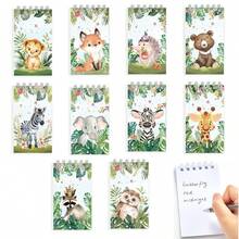 12pcs Animal Spiral Notebooks, Student Notebooks, Vocabulary Notebooks, Sketchbooks, Memo Pads, School Supplies, Student Prizes, Party Notebooks, Back To School Stationery, Christmas Memo Pads - Multicolor - View 9