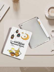 Ramadan Festival Protective Case Compatible With Air 4/5 10.9 Inch, 7/8/9th 10.2 Inch, 10th Generation,With Built-In Pencil Slot,Supports Automatic Sleep/Wake Lid,Compatible With Samsung Tab S6 10.4 Inch, Tab A9 11 Inch, Kindle Paperwhite 12th Gen 2024,Ins Glitter Style Case, Valentine's Day, New Year Gift - Multicolor - View 3
