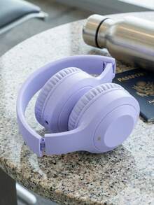 New Wireless Headset With Full Cover Ear Style, Extendable, Business And Mobile Phone Compatible, High Definition Call, Foldable, Hifi Deep Bass, Super Long Battery Life, Wireless Earphone - Purple - View 8
