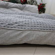 BOFNL Gray Luxury Plush Dog Bed Cat Bed - Calming Pet Sofa With Raised Bolster, Soft Washable Cushion, Non-Slip Bottom, Suitable For Small/Medium/Large Dogs & Cats Up To 45kg / 99lbs, Multiple Sizes - Xám - Xem 7