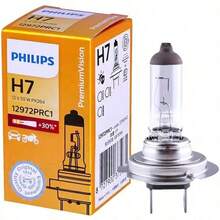 PHILIPS 1 Pair H7 High Brightness Halogen Bulbs, Made Of UV-Resistant Quartz Glass, High Pressure & Heat Resistant, Bright Lighting Without Glare, Plug And Play - A - View 7