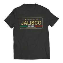 Jalisco Mexico License Plate T-Shirt - Playera con Placa de Carro Men's Graphic T-Shirt - Blanco y negro(no personalizable) - Ver 2