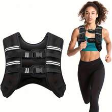 Senmeo 12LB Weighted Vest With Reflective Strips, Unisex Design For Running/Training/Workout/Strength Training - xám - Xem 1
