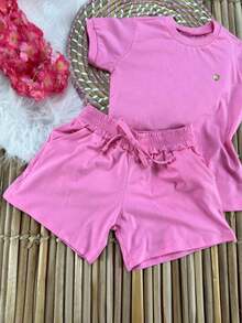Girls' Outfit Set - New Arrival/Fashion/Party/Outing/Promotion/ - 粉色 - 查看 5
