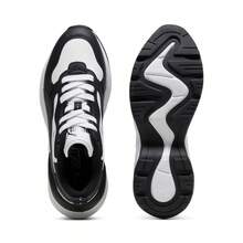 Puma 女士系带低帮休闲运动鞋，熊猫图案运动鞋 - 彪馬白-黑色 - 查看 4