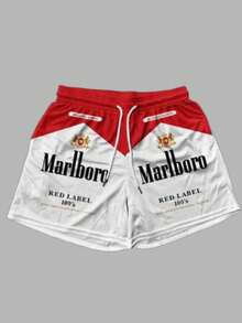 Men's Statement Print Shorts Fashion Designer Patterned Casual Daily Wear Shorts - 彩色 - 查看 1