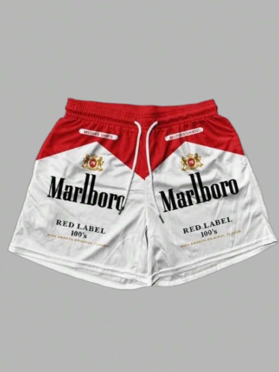 Men's Statement Print Shorts Fashion Designer Patterned Casual Daily Wear Shorts - 彩色 - 查看 1