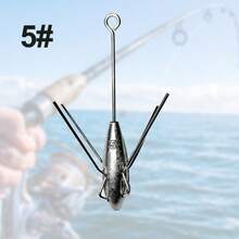 1 pezzo Piombo capovolto, piombo da fondo antistrappo per canna da pesca in mare, pesca a spinning (Modelli multipli disponibili) - Argento - Visualizzare 11