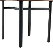 Coffee Tables - Brown+Black + Glass+Metal + MDF - View 6