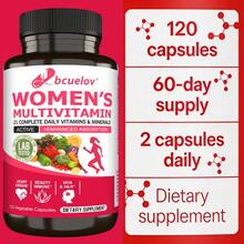 Bcuelov Women's Multivitamin Supplement - Contains Daily Multiminerals And Vitamins - Supports Heart, Brain, And Skin Health - 120 Capsules - 1 Bottle - View 3