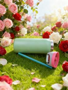 O-Wa-Laa 'Camo Green'Insulated Stainless Steel Water Bottle With Straw, Sports Water Bottle, Great For Travel, 32 Oz, This Natural Color Will Make You Feel Comfortable And Full Of Vitality. It Is Suitable As A Gift For Birthdays, Halloween, Thanksgiving, Valentine's Day, Christmas And New Year. - Màu xanh Ô liu - Xem 2