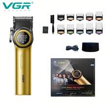 Cortadora de pelo eléctrica VGR, alta potencia 9000 RPM, velocidad inalámbrica ajustable, pantalla digital, recortadora de pelo manual, regalo navideño, cortadora de pelo para hombres V-001 - Multicolor - Ver 4