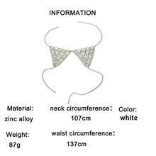 New European & American Fashion Sexy Acrylic Triangle Bikini Chest Chain Body Jewelry, Summer Trending - Multicolor - View 6