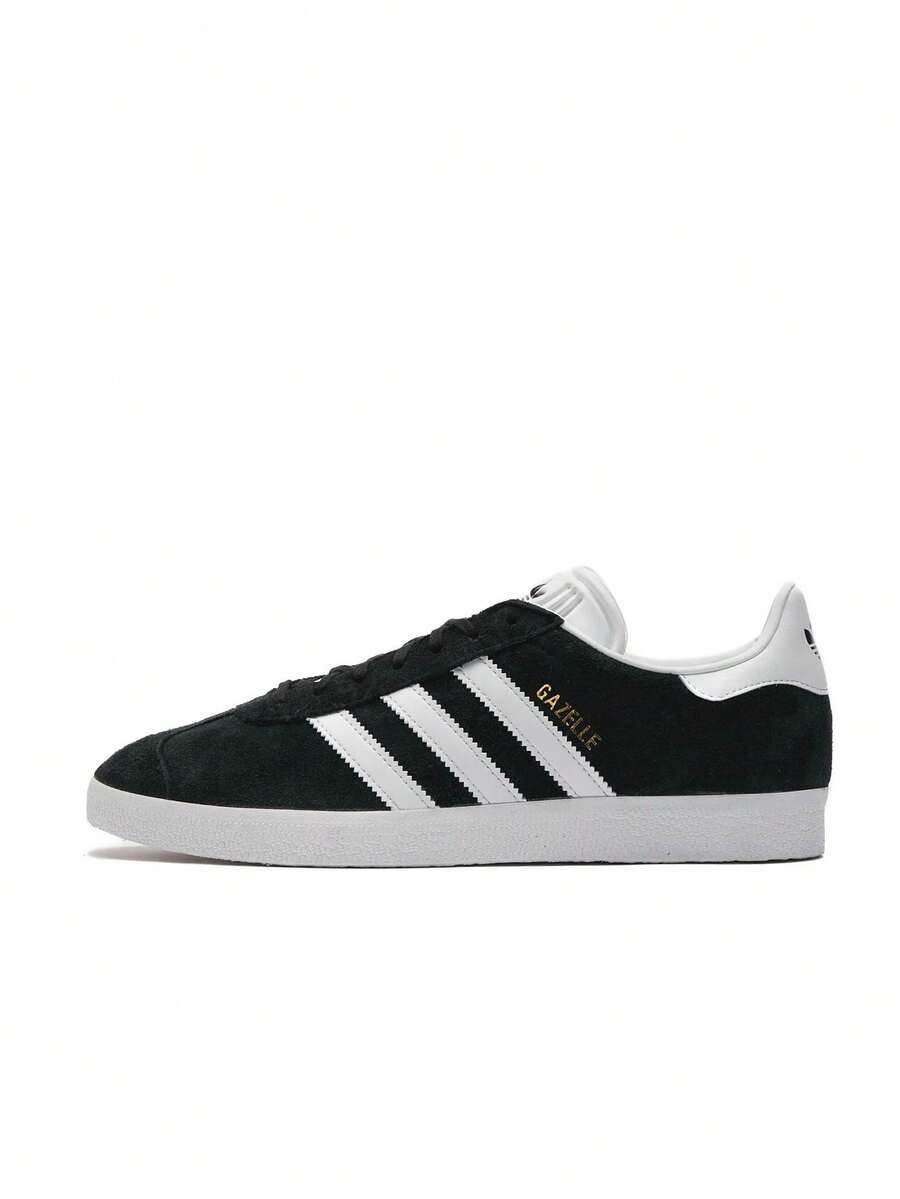 Adidas Giày nam Gazelle phong cách casual, nhẹ, đệm êm, thoáng khí, thoải mái, đế dày, có logo, thân thiện với da, đa năng dùng hàng ngày, tập gym, đi làm, dạo phố, du lịch, đi học, màu đen BB5476 - Đen và trắng - Xem 1