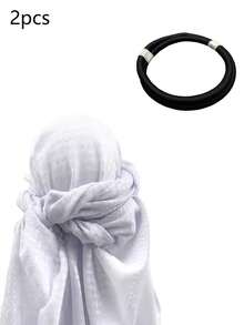 新款阿拉伯传统头巾，日常通勤舒适，透气轻便，搭配经典发带，打造时尚造型，斋月祈祷必备，亦是馈赠佳品。