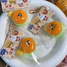 1 Peça Novo Slime Cremoso de Hambúrguer 2026 - Slime Macio de Maçã Verde em Formato de Estrela - Brinquedo Apertável Estressante Super Macio - Presente Único para Amigos, Coleção, Feriados, Aniversários - Multicolorido - Visão 5