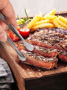 4.2英寸迷你不锈钢食品夹，银色冰夹，适用于开胃菜、茶会、咖啡吧、糖果、甜点 - 迷你金色冰夾 - 查看 6