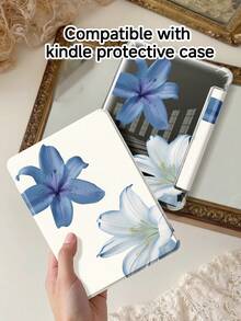 Blue Hawaii Dual-Sided Acrylic Crystal Protective Case Suitable For 11/ 10/ 9/ Air 7th 11-Inch/ Air 5th/Kindle Paperwhite 11th/Kindle Paperwhite 12th Gen 2024, Compatible With Samsung Galaxy Tab A9, 3+Y Anti-Bending, Reinforced Silicone Corners, Auto Wake/Sleep Function, Ideal For Holiday Gifts - 彩色 - 查看 8