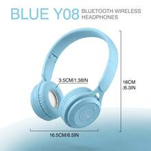 TOKQI Wireless Bluetooth Headphones, Foldable Lightweight Wireless Bluetooth Hi-Fi Stereo Adjustable Headphones With Surround Sound, Cute & Fashionable Over-Ear Headphones With Micro SD Card Slot, Suitable For Gaming, Music Listening, Live Streaming, Mobile/Computer/Work/Travel/Home/Office - Multicolor - View 15
