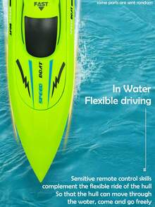 2.4GHz Remote Control Electric Boat Toy, Wireless Remote Control High Speed Boat Model, Electric Remote Control Boat Can Be Launched On Water, High Speed Simulation Electric Boat, Water Surface Small Boat Model, Simulation Dual Paddle Remote Control Boat - Multicolor - View 6