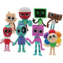 8PCs Mini Anime - Cute Collectible Statue For Desk Decor, Perfect Gift For Anime Lovers And Geeks, Cartoon Character Model - Nhiều màu - Xem 9