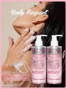 LUENCO珍珠淡香沐浴露，嬰兒香粉味，250毫升，清新怡人，滋潤肌膚並散發迷人芳香