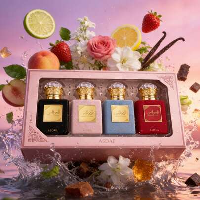  LATTAFA AMEERAT PRINCESS OF ARABIA ALL IN ONE GIFT SET 4X30ML EAU DE PARFUM - LUXURIOUS LONG-LASTING ORIENTAL PERFUME FOR WOMEN