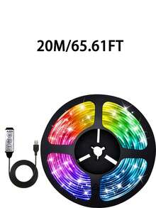 3ft-100ft LED Light Strip, TV LED Backlight, USB Powered, Adjustable Color Temperature & Brightness, Button Control, Plug And Play, Easy Installation, Decorative Night Light, Suitable For Home, Bedroom, Living Room, Holiday, Kitchen, Ceiling, Desk, Home Kitchen Decor, Party - Colored Light - View 17