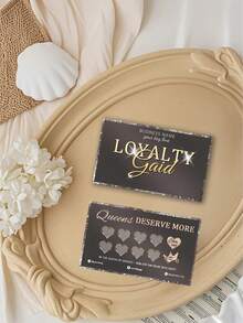 200/500/1000pcs Customized Personalized Beige & Gold Membership Card Template, Spa/Salon Membership Card DIY, Reward Card, VIP Customer Card, Discount Card, Business Promotion Card - Multicolor - View 7